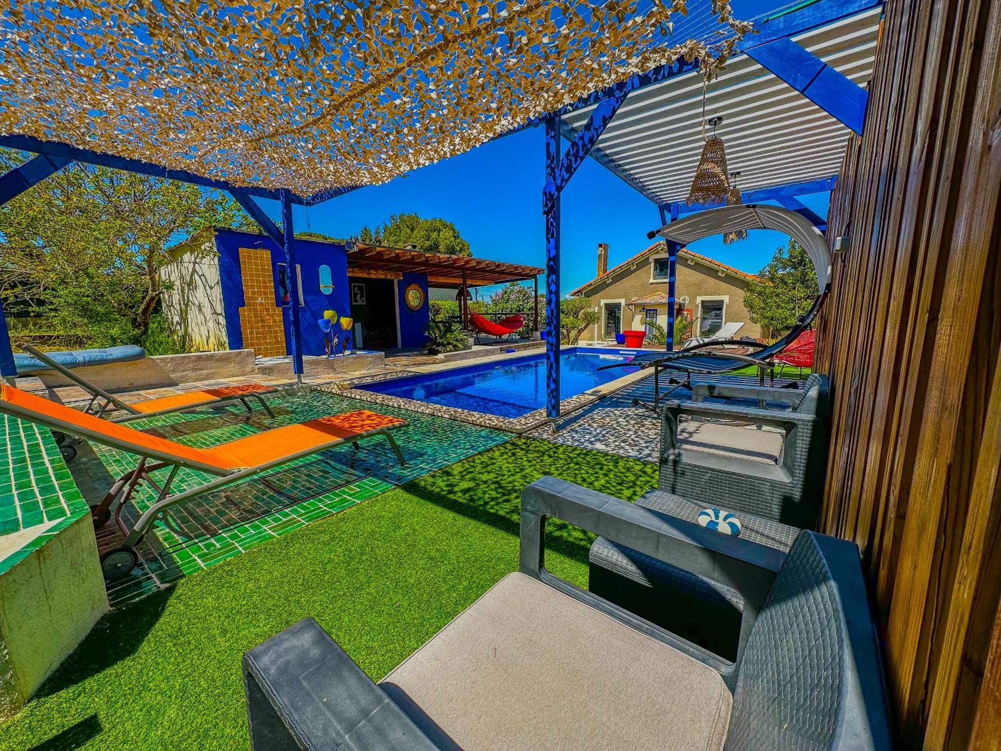 Villa Loft Modern Avec Jardin Piscine Et Pool House à Lavalette Extérieur photo